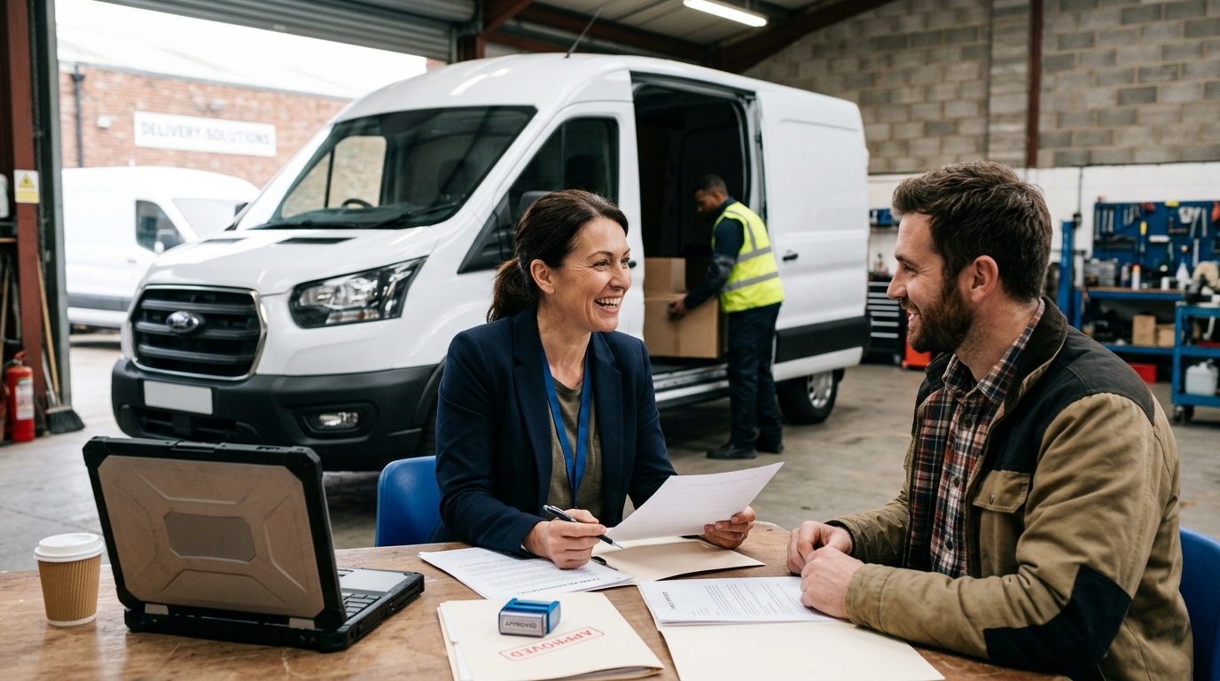 Illustration: Cargo Van Financing for New Businesses: How to Get Funded in Year 1